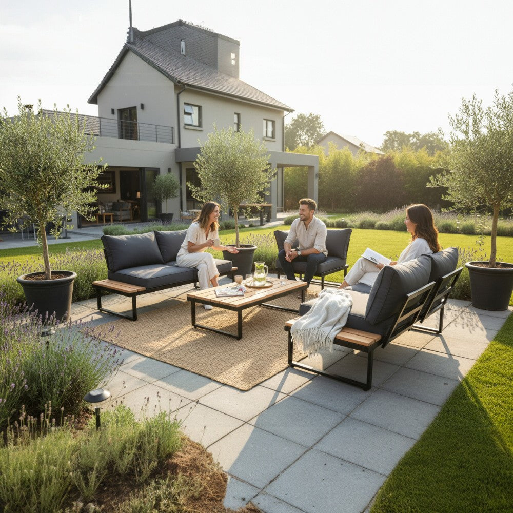 Shayd - 4pc Maldives Indoor/Outdoor Corner Sofa Set