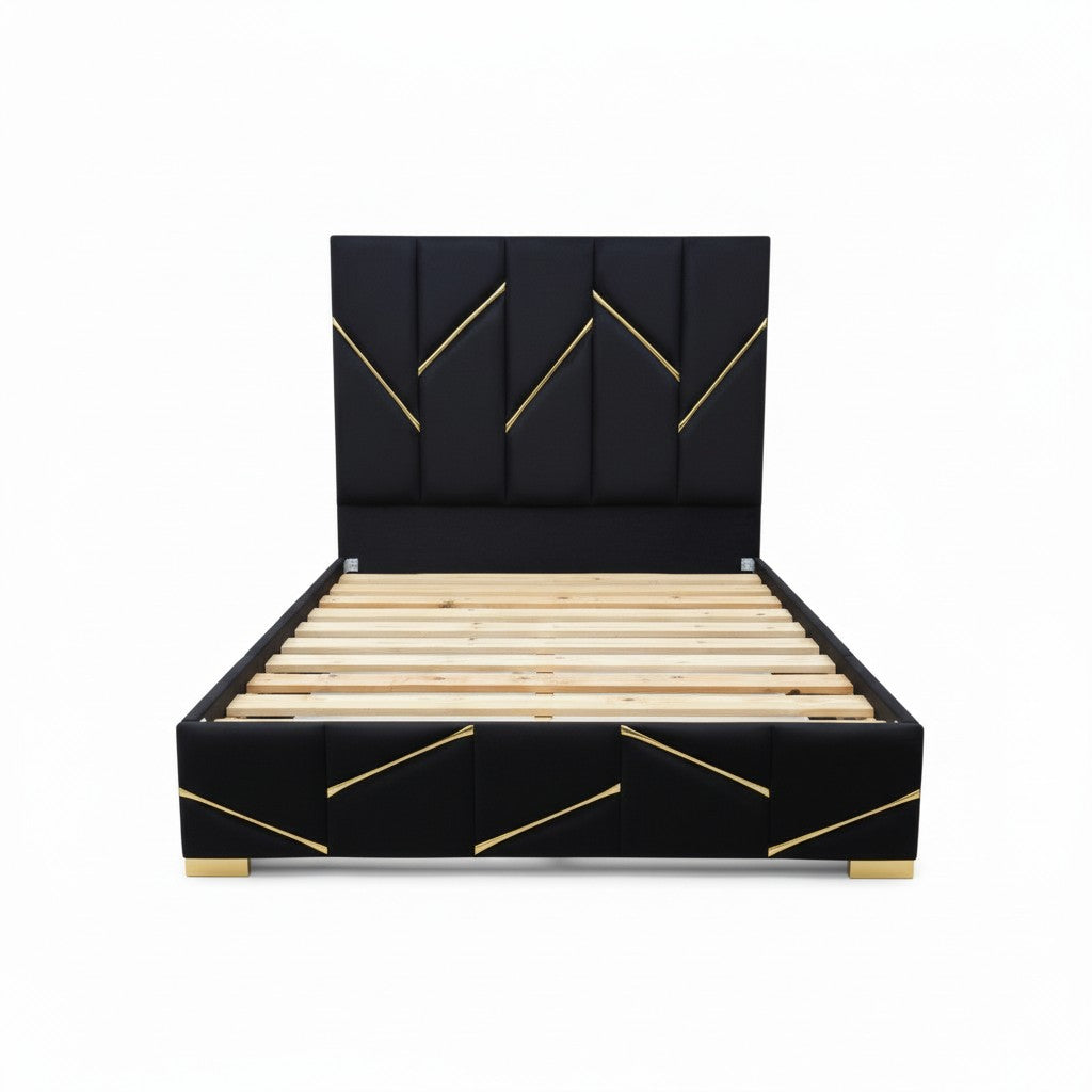 Nu Dekor - Midnight Bed Base & Headboard