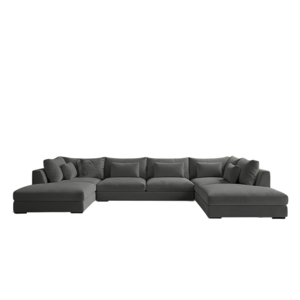 Nu Dekor - Auriella Modular Plush U-Shape Velvet Couch