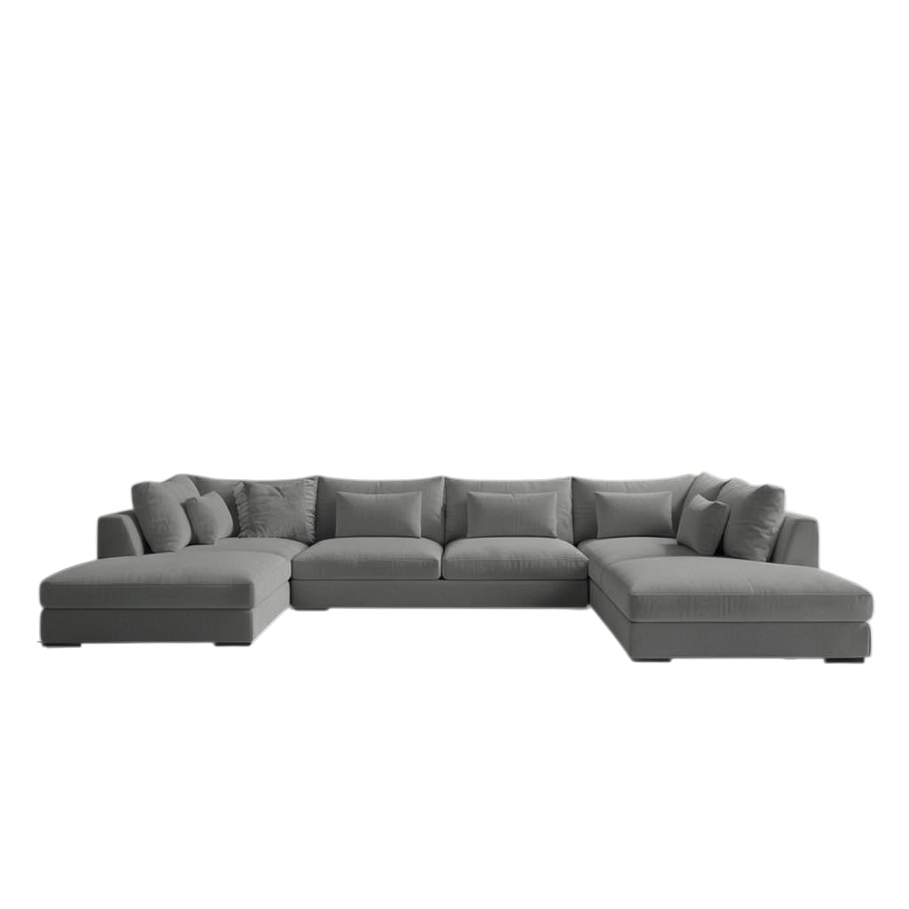 Nu Dekor - Auriella Modular Plush U-Shape Velvet Couch