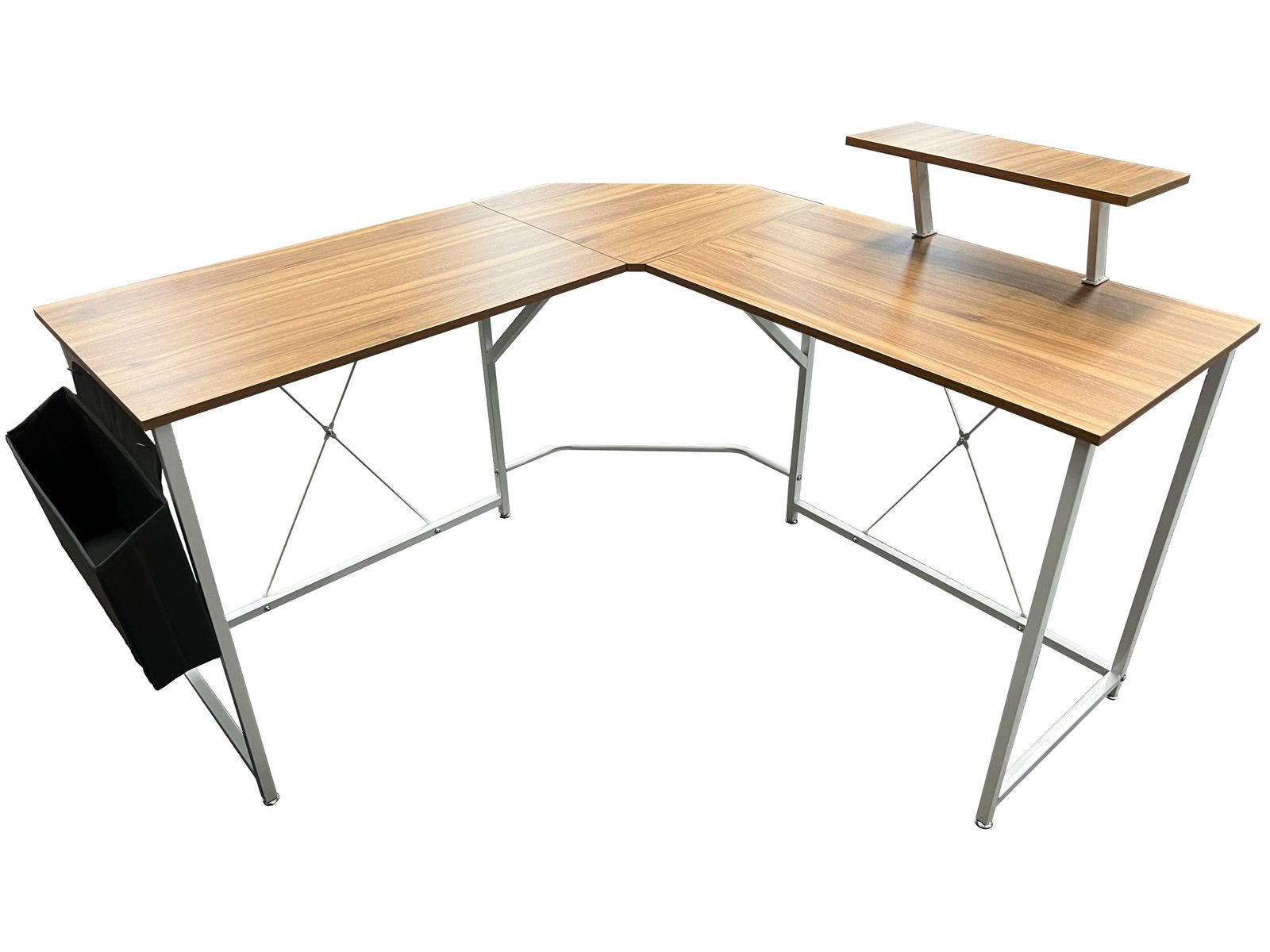 Polygon Desk Focus - Octagon Office Desk With Monitor Stand – Homestylez