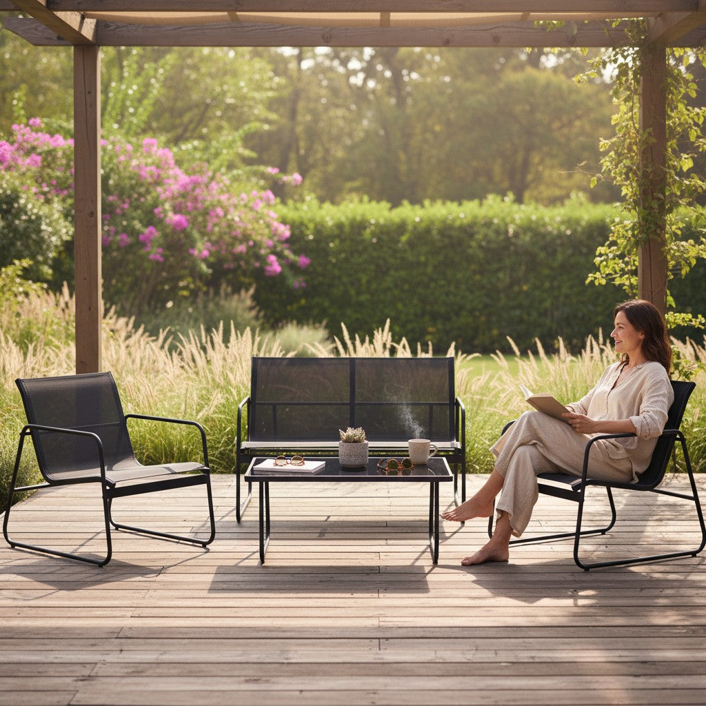 Shayd - 4pc Stanely Outdoor Patio Set