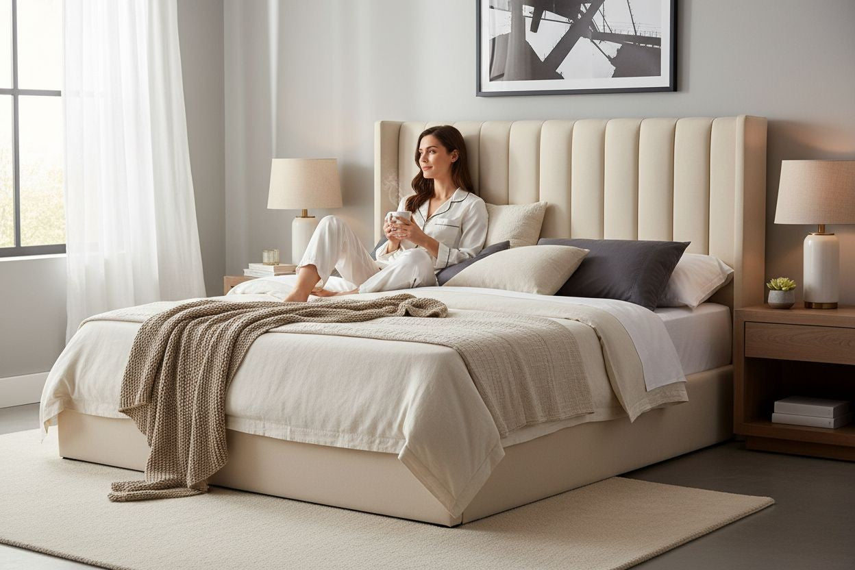 Nu Dekor - Camilla Velvet Paneled Tufted Headboard