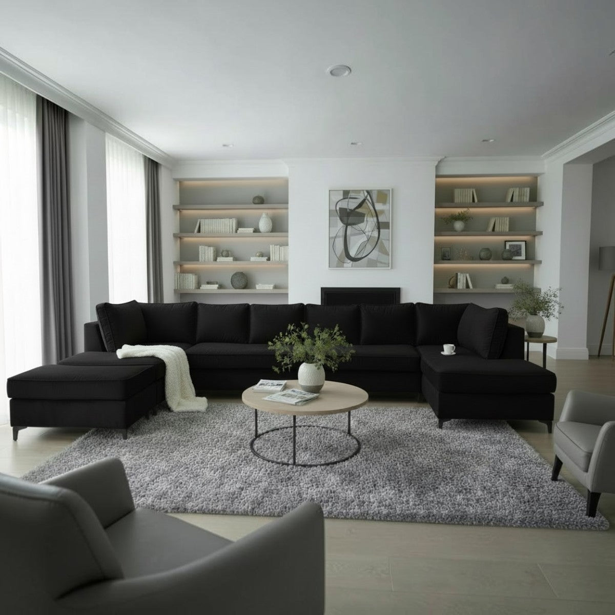 Nu Dekor - Sarah Modular U-Shape Velvet Couch