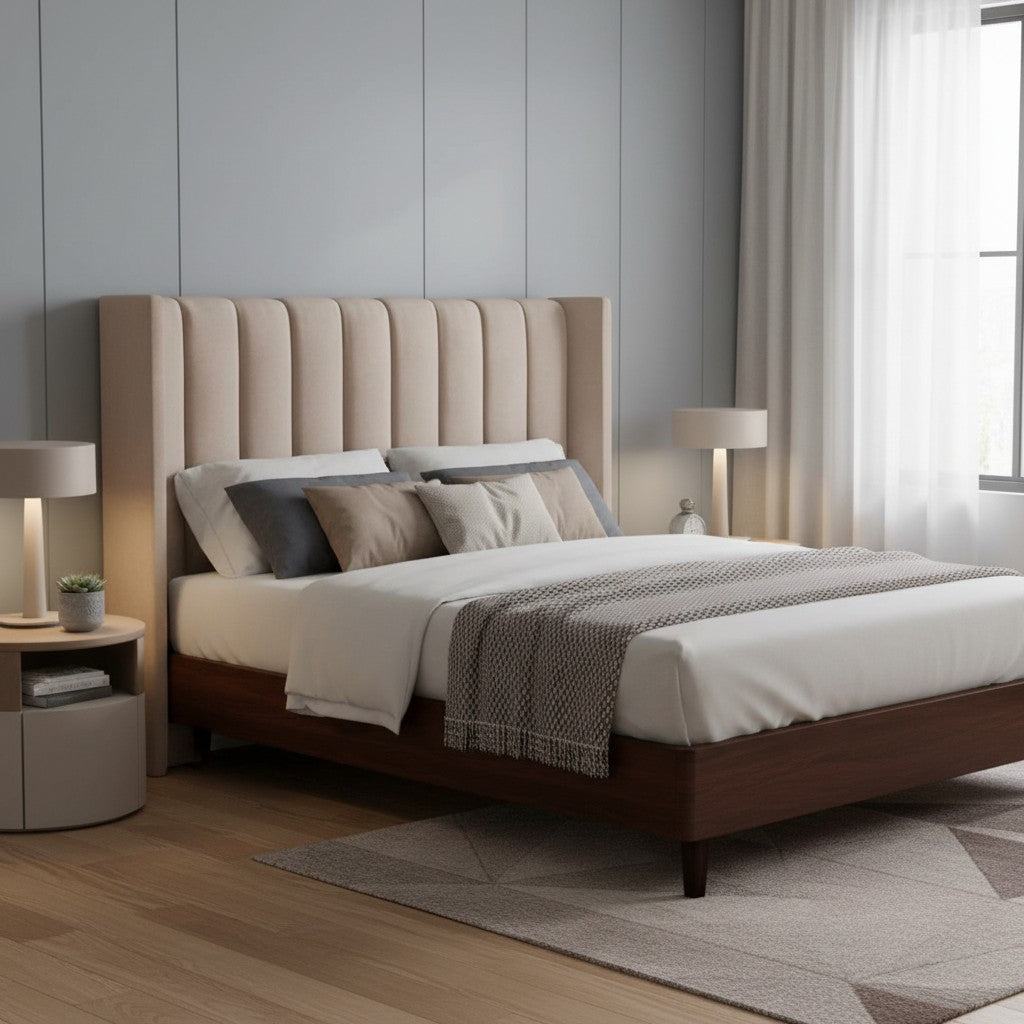 Nu Dekor - Secilia Velvet Paneled Tufted Headboard