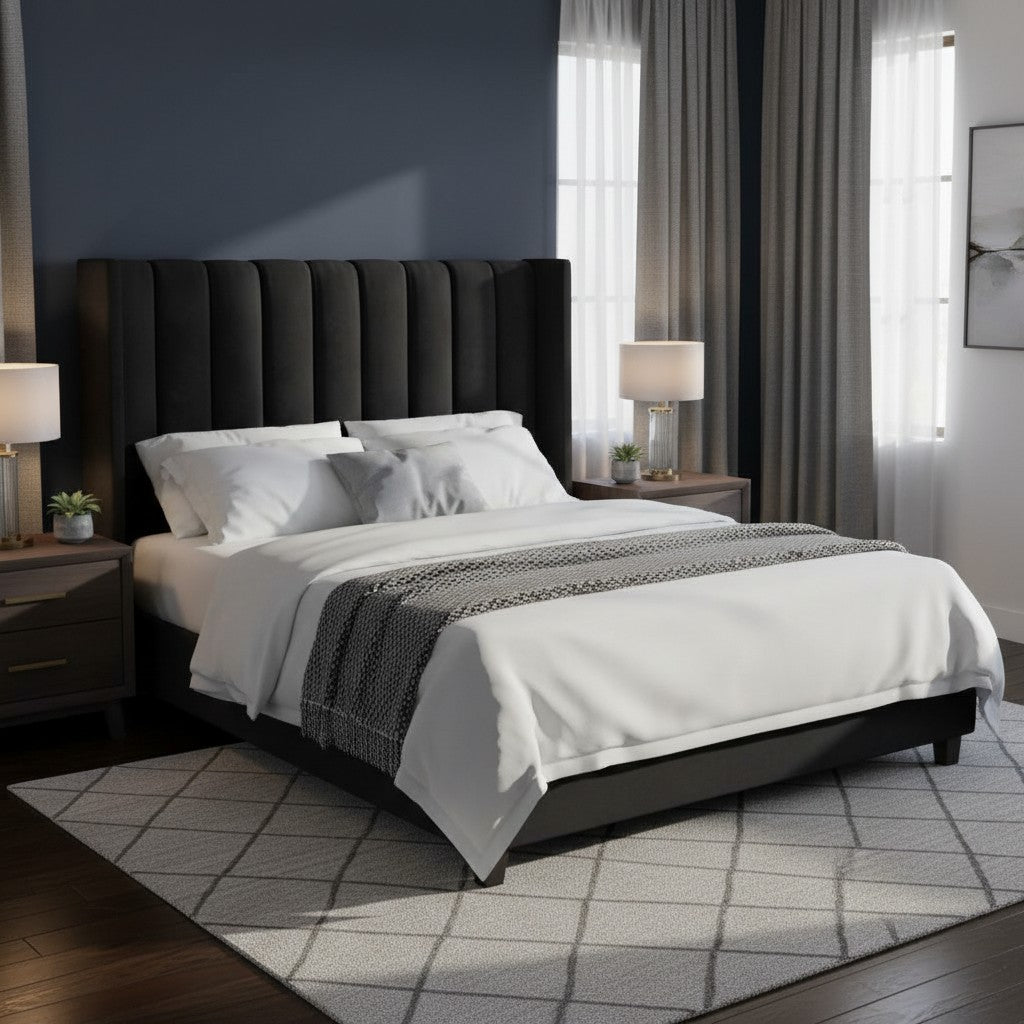 Nu Dekor - Secilia Velvet Paneled Tufted Headboard
