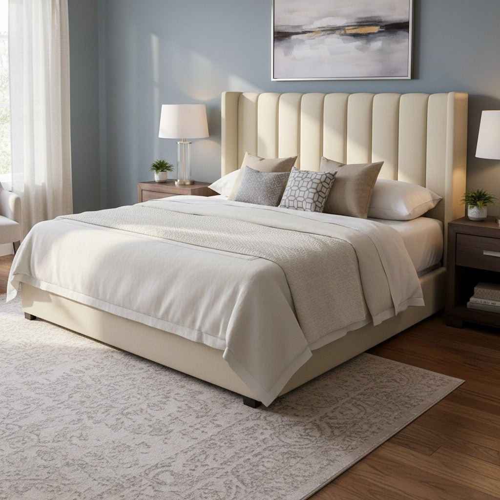 Nu Dekor - Secilia Velvet Paneled Tufted Headboard