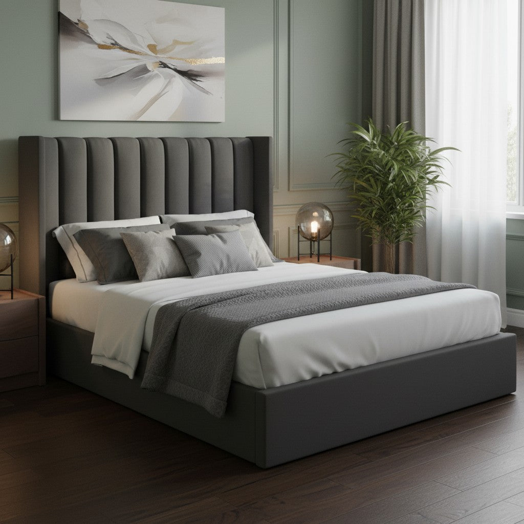 Nu Dekor - Secilia Velvet Paneled Tufted Headboard