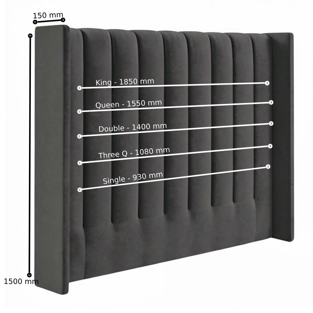 Nu Dekor - Secilia Velvet Paneled Tufted Headboard