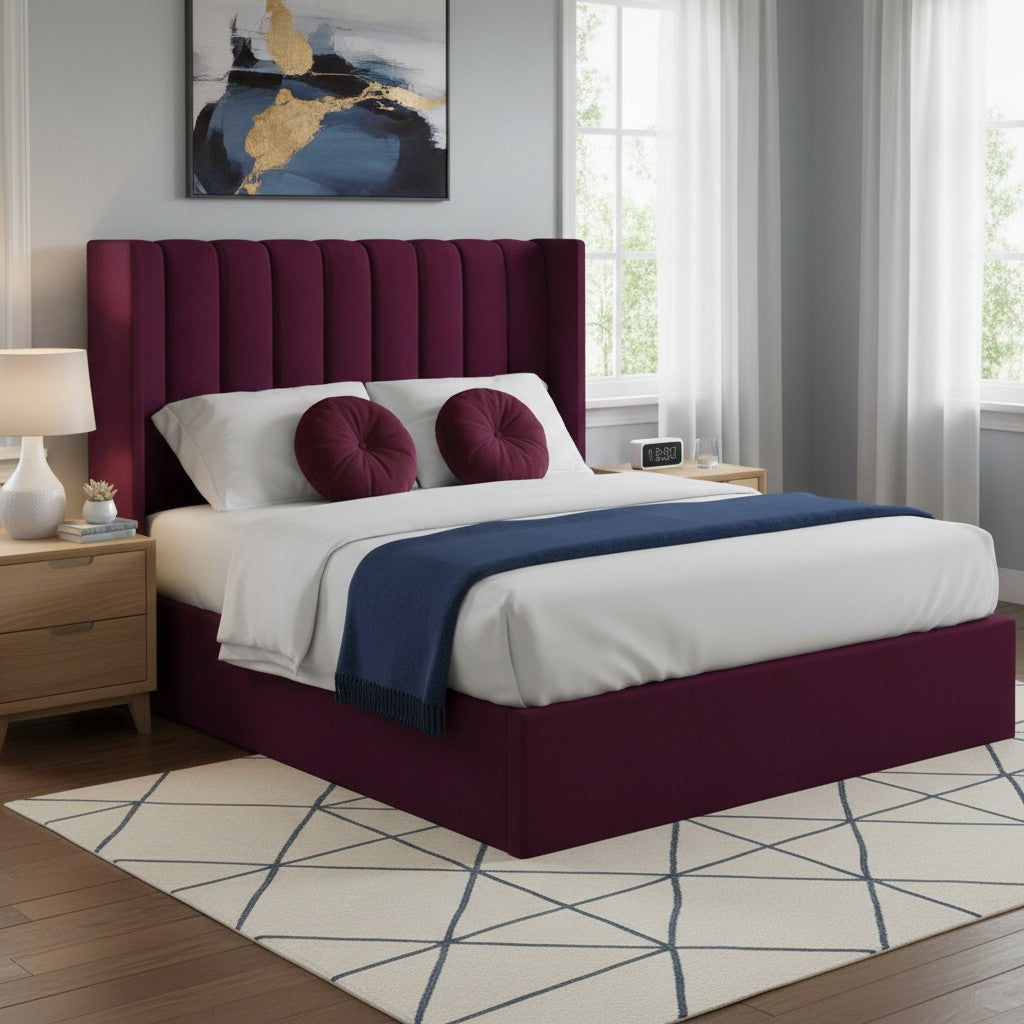 Nu Dekor - Secilia Velvet Paneled Tufted Headboard