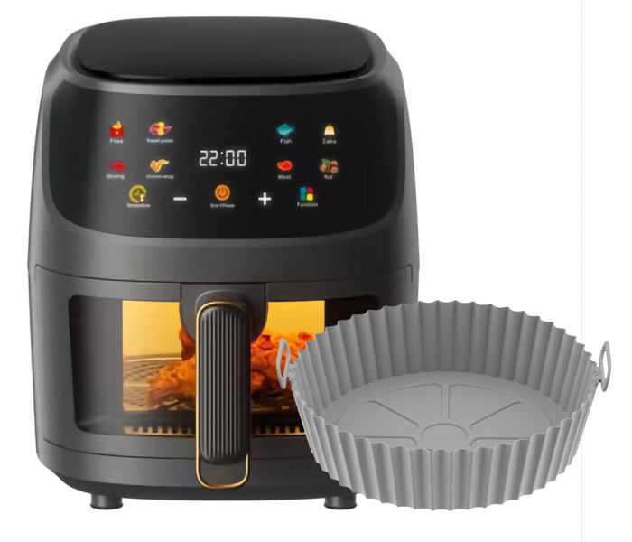 Silver Crest 8L Digital Clear View Window Air Fryer + FREE Silicone Liner