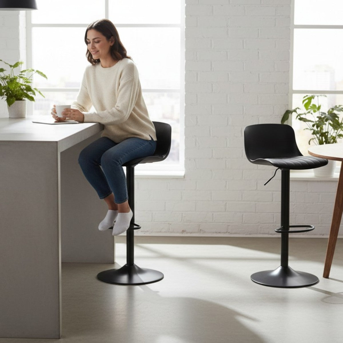 Nu Dekor - Silvo Bar Stool - Set Of 2