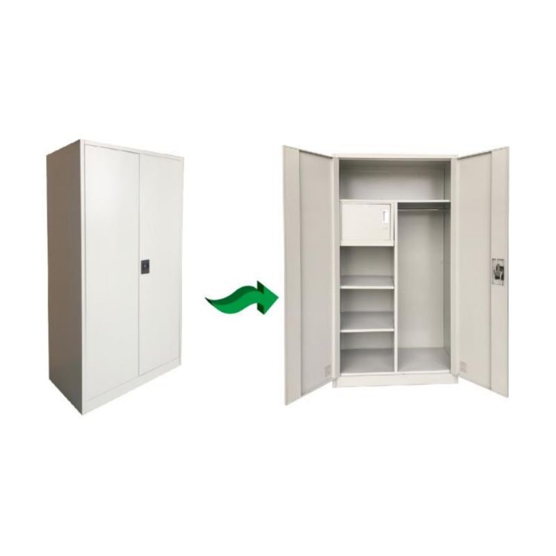Focus - Maddix 4 Tier Storage & Hanging Cabinet With Safe