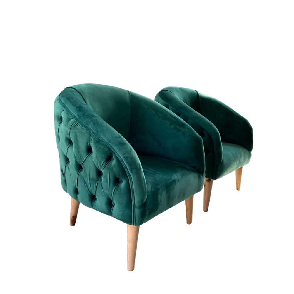 Nu Dekor - Belo Button Velvet Chair