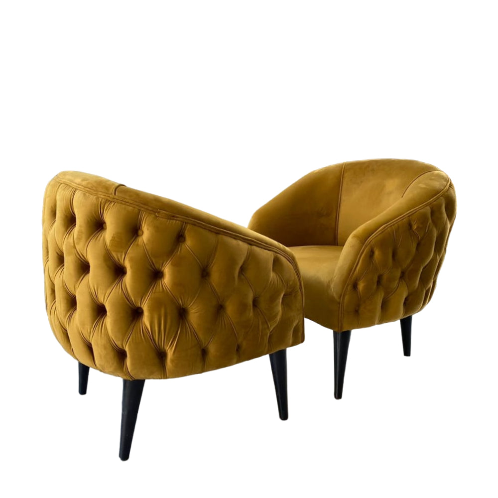 Nu Dekor - Belo Button Velvet Chair