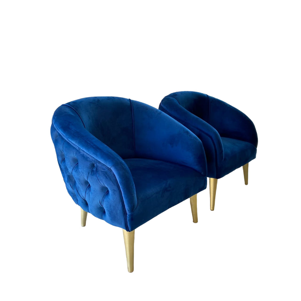 Nu Dekor - Belo Button Velvet Chair