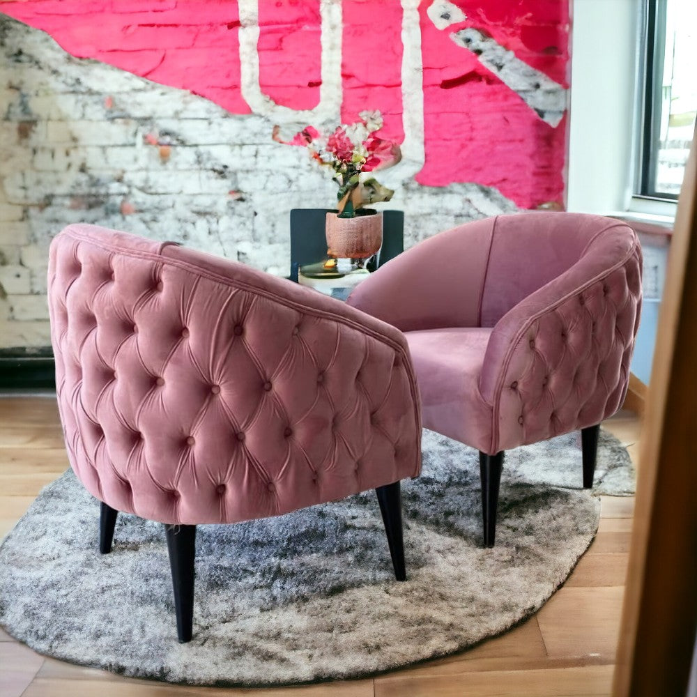 Nu Dekor - Belo Button Velvet Chair