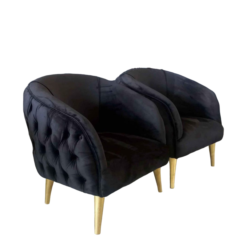 Nu Dekor - Belo Button Velvet Chair