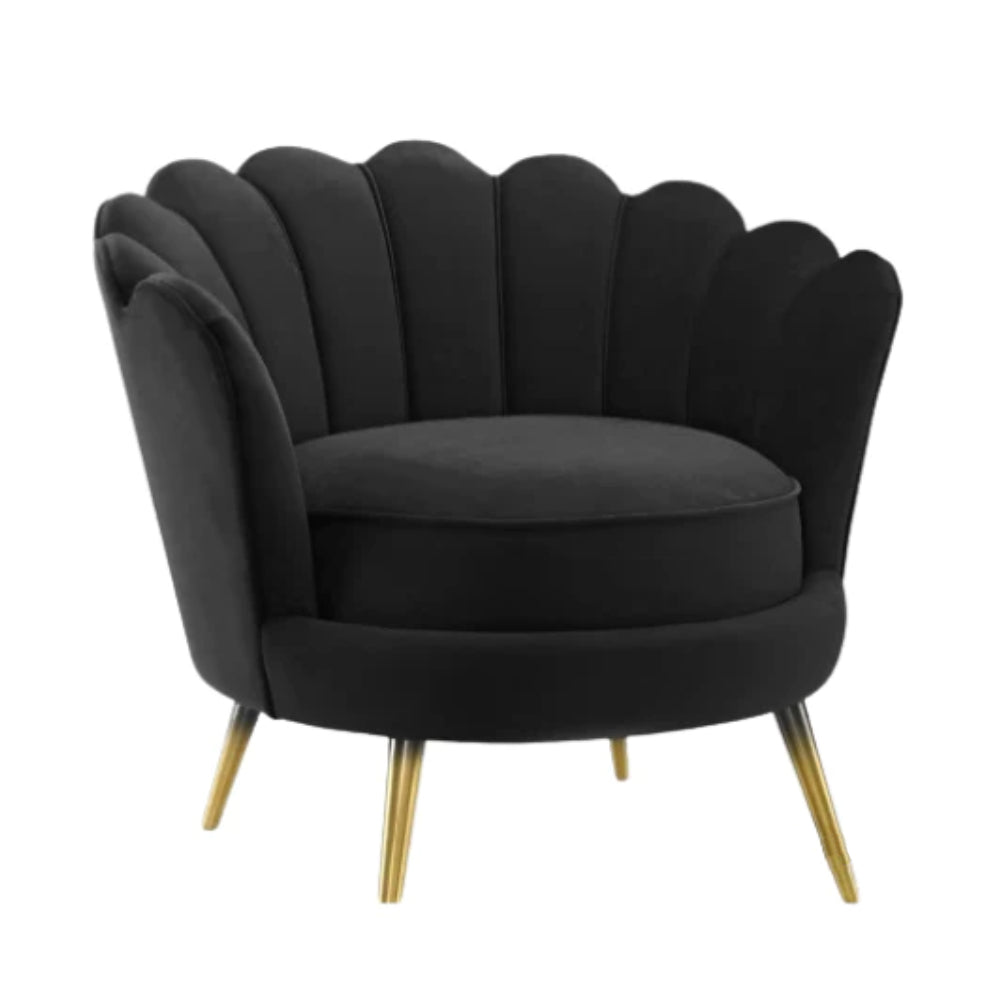 Nu Dekor - Tulip Velvet Single Seater Chair