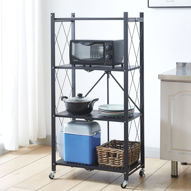 Nu Dekor - 4 Tier Foldable Storage Organizer Rack