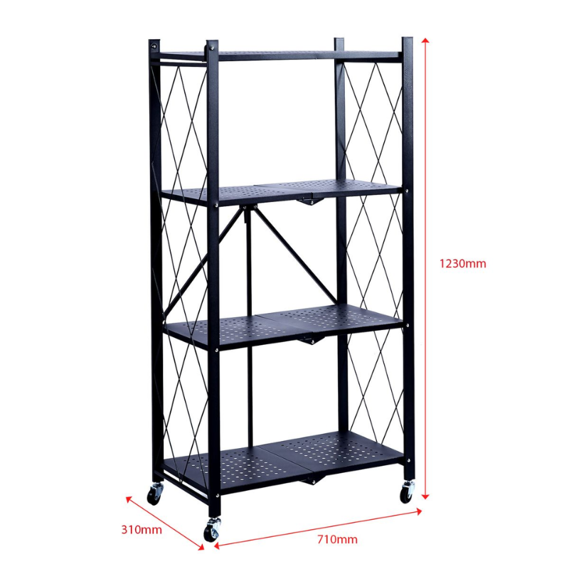Nu Dekor - 4 Tier Foldable Storage Organizer Rack
