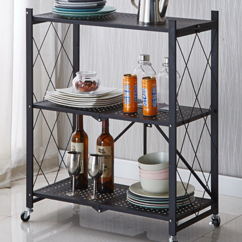 Nu Dekor - 3 Tier Foldable Storage Organizer Rack