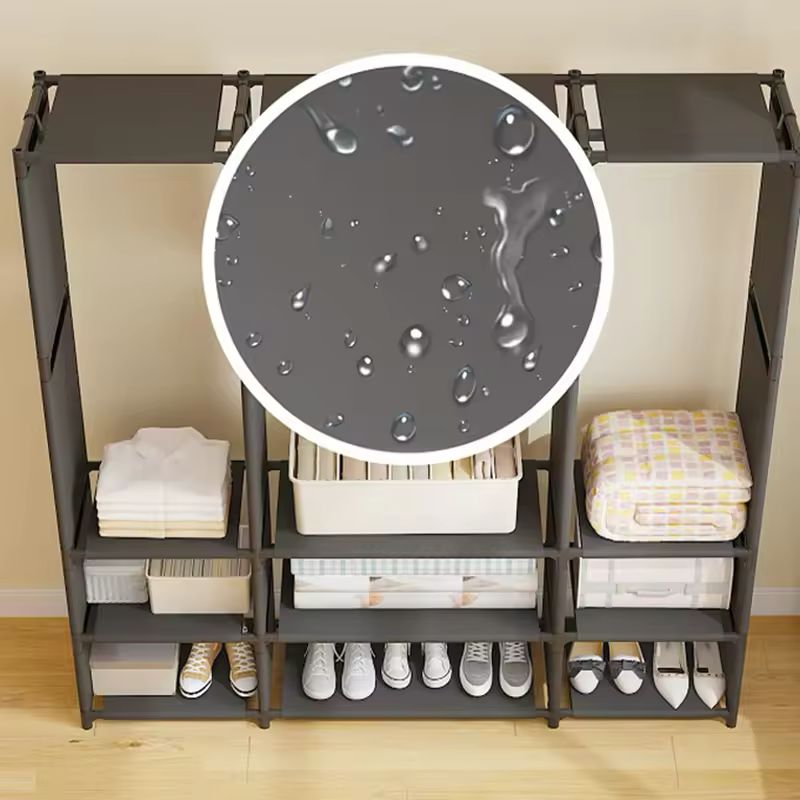 Nu Dekor - Triple Wardrobe Pipe Storage Rack