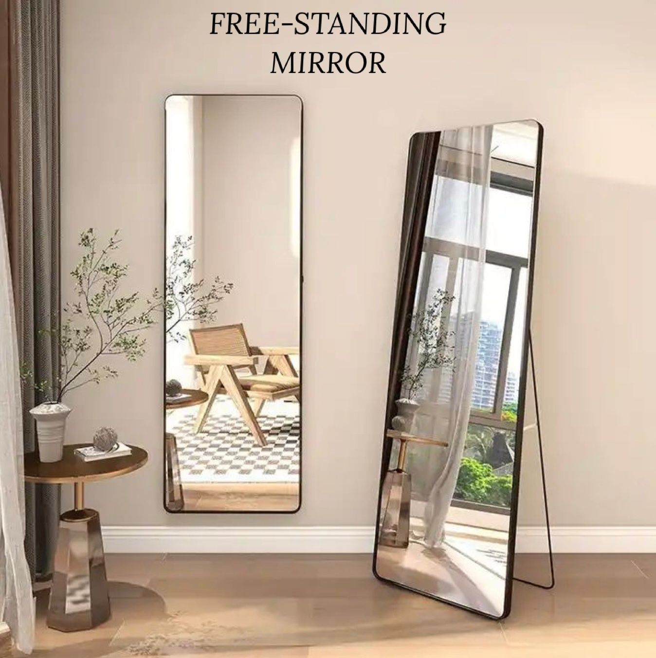 Nu Dekor - Free Standing Mirror Full Length - 36.5cm x 144cm