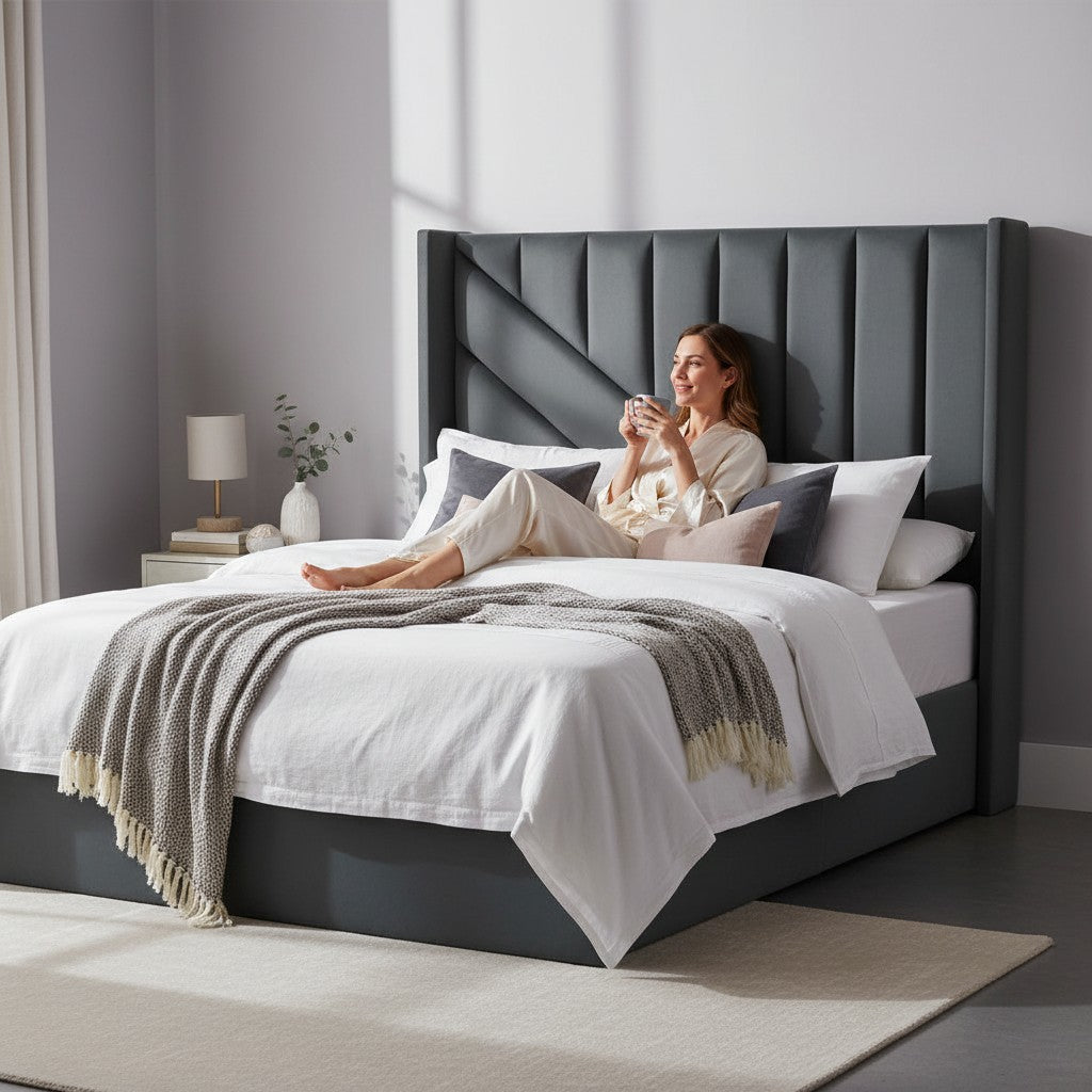 Nu Dekor - Siena Velvet Paneled Tufted Headboard