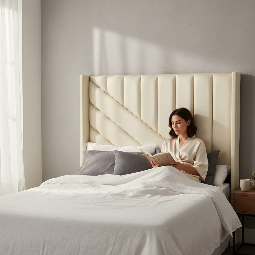 Nu Dekor - Siena Velvet Paneled Tufted Headboard