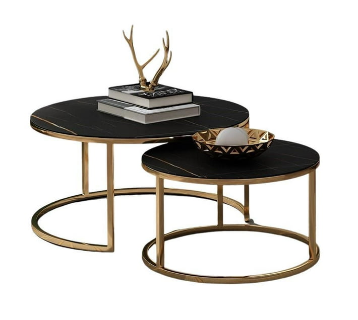 Nu Dekor - Amira Marble Nesting Coffee Tables