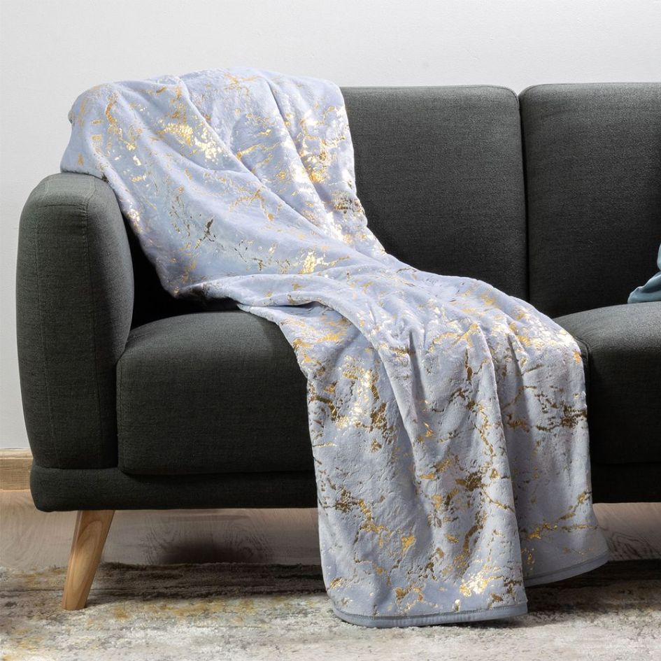 Nu Dekor - 3D Marble Design Fleece Blanket - 180x200cm – Homestylez
