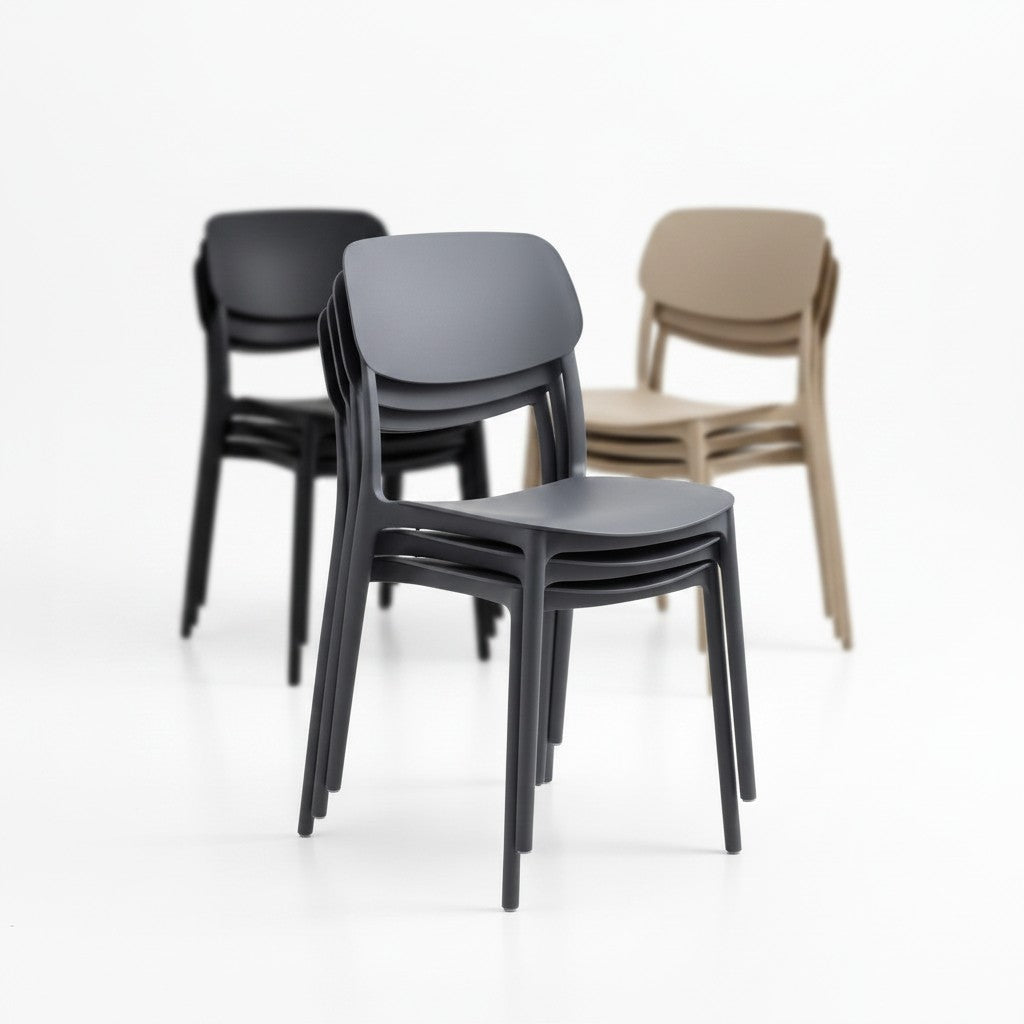 Nu Dekor - Ezy Stack Minimalist Chair - Set of 2