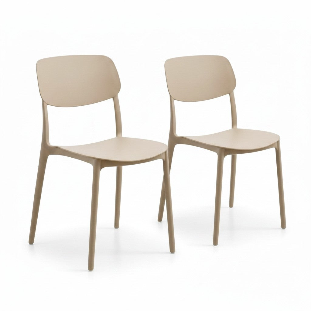Nu Dekor - Ezy Stack Minimalist Chair - Set of 2