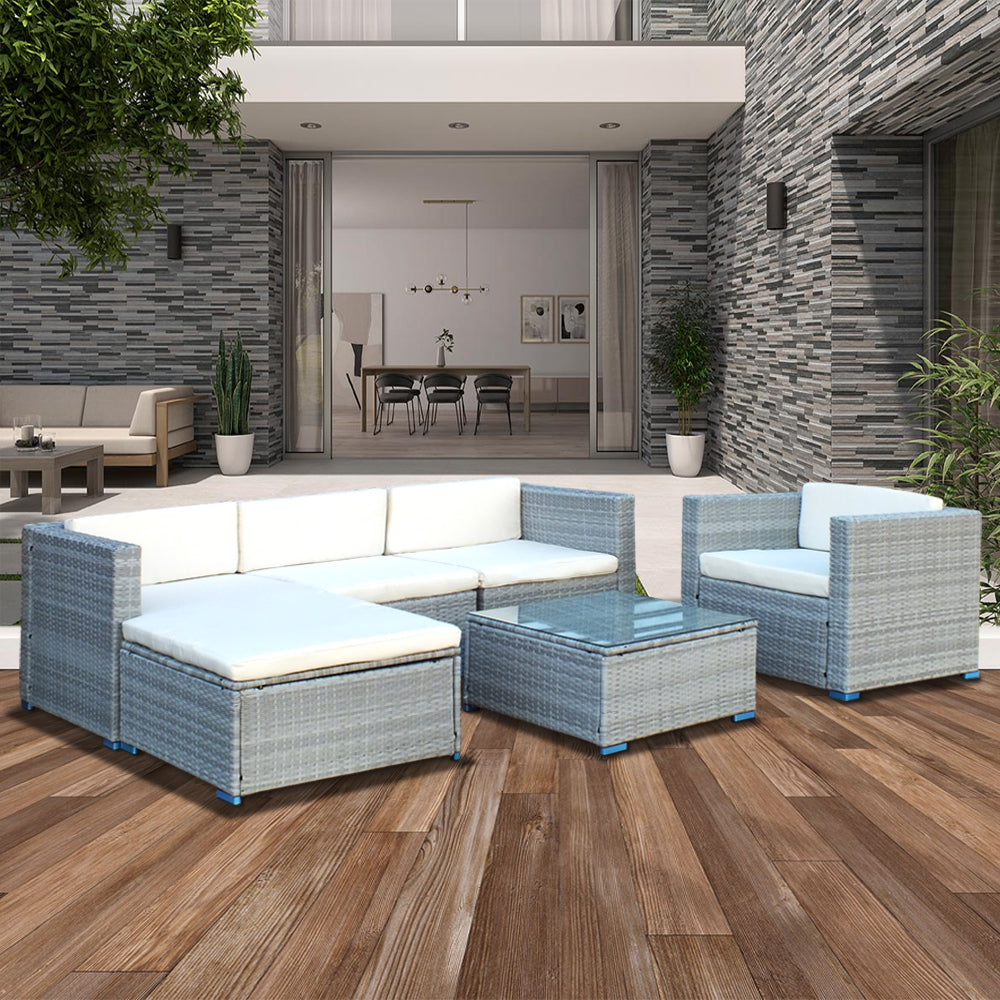 Shayd - 6PC Cyprus Outdoor Rattan Patio Set – Homestylez