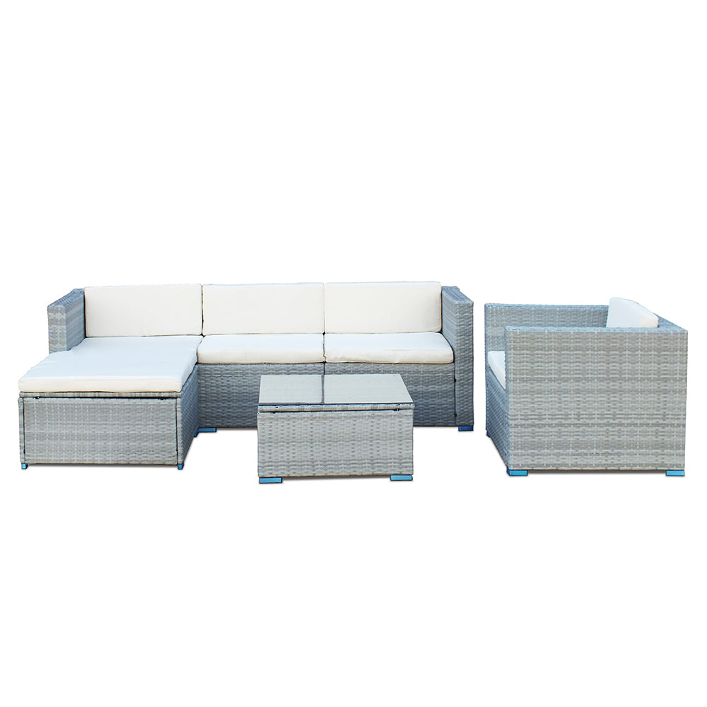 Shayd - 6PC Cyprus Outdoor Rattan Patio Set – Homestylez