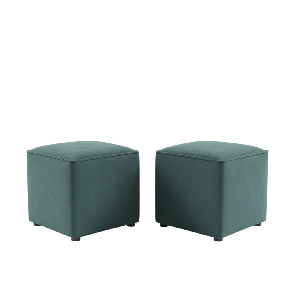 Nu Dekor - Square Ottoman Stool - Set Of 2