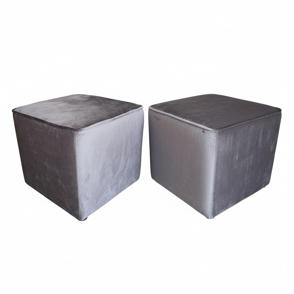 Nu Dekor - Square Ottoman Stool - Set Of 2
