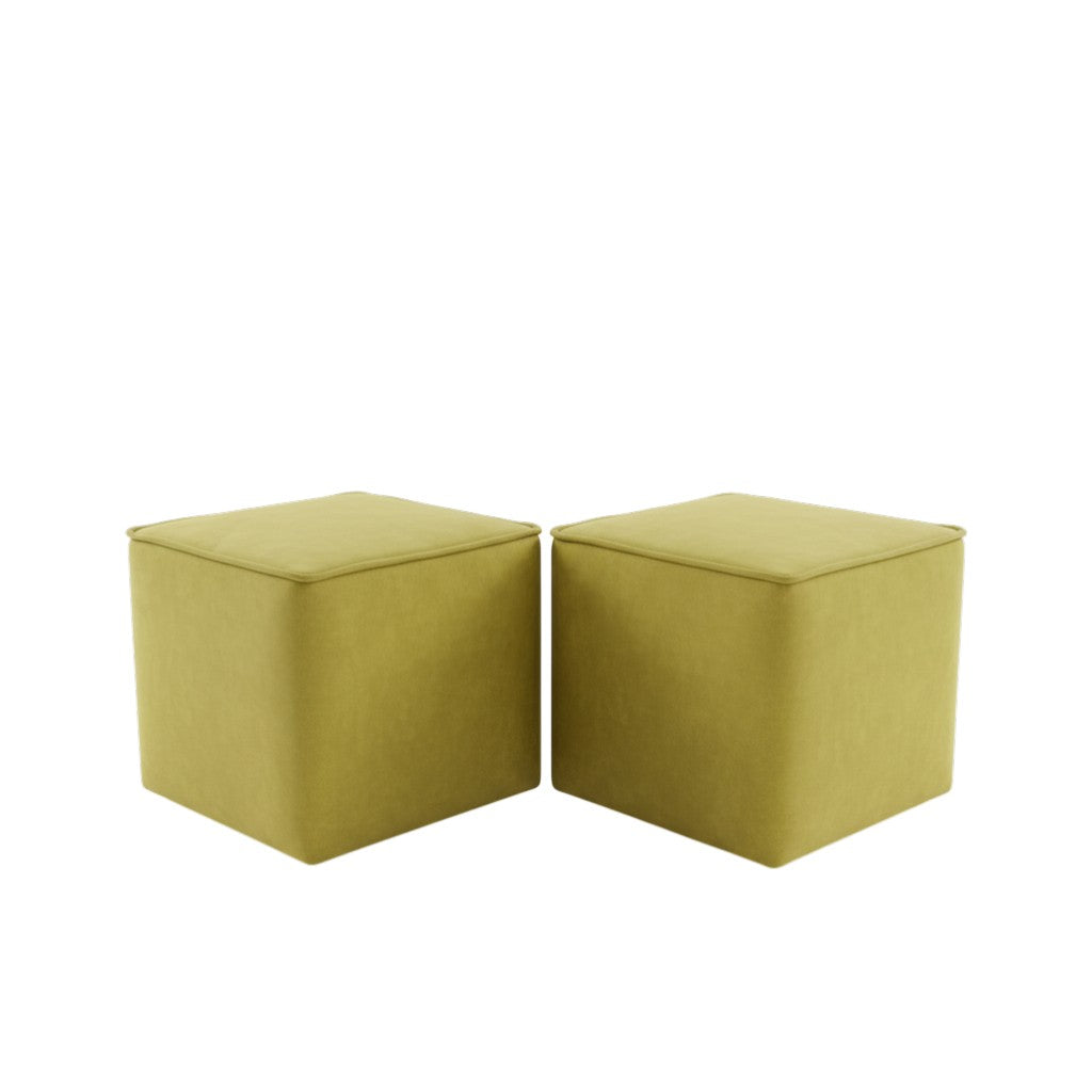 Nu Dekor - Square Ottoman Stool - Set Of 2