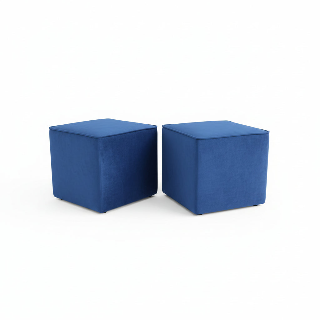 Nu Dekor - Square Ottoman Stool - Set Of 2