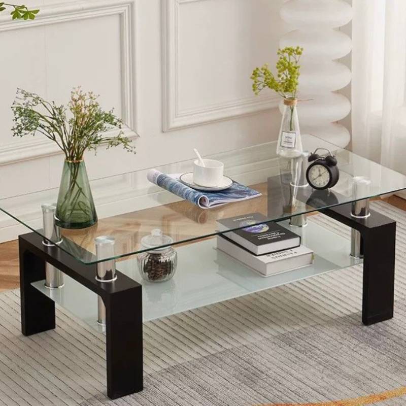 Nu Dekor - Stanley 2 Tier Glass Coffee Table