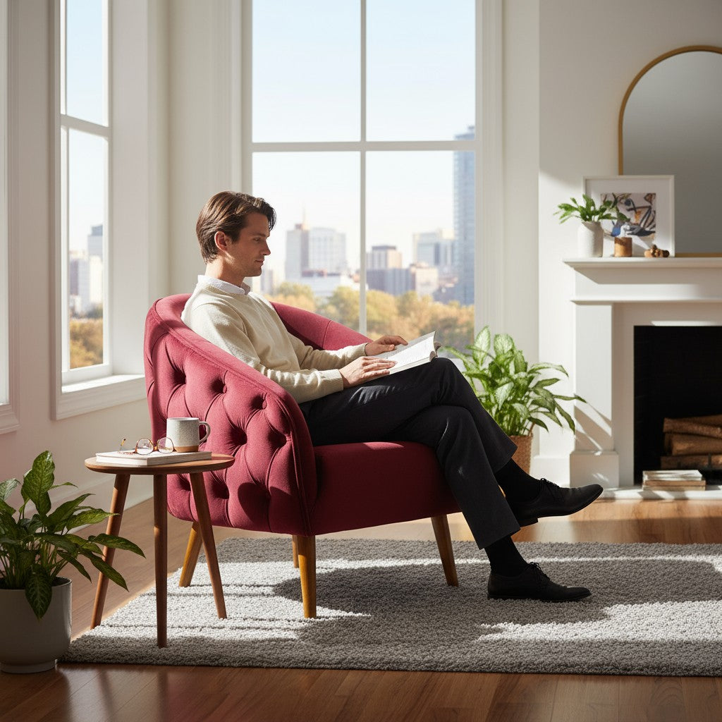 Nu Dekor - Bella Button Velvet Chair - Demo Stock