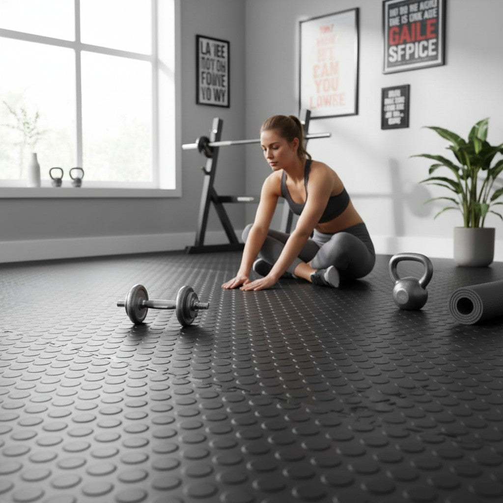 Shayd - Industrial 6mm Interlocking Rubber Tiles