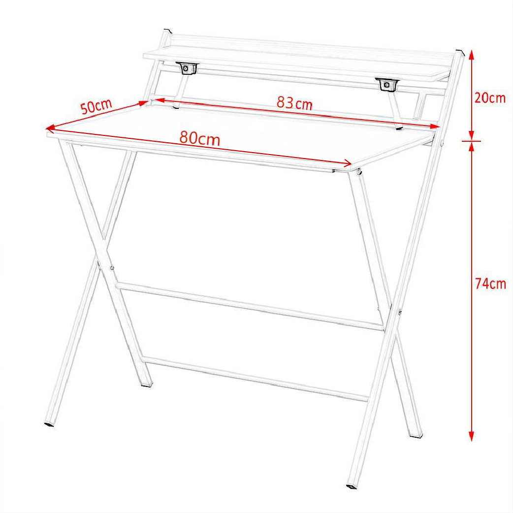 Focus - 2 Tier Foldable Home Office Desk