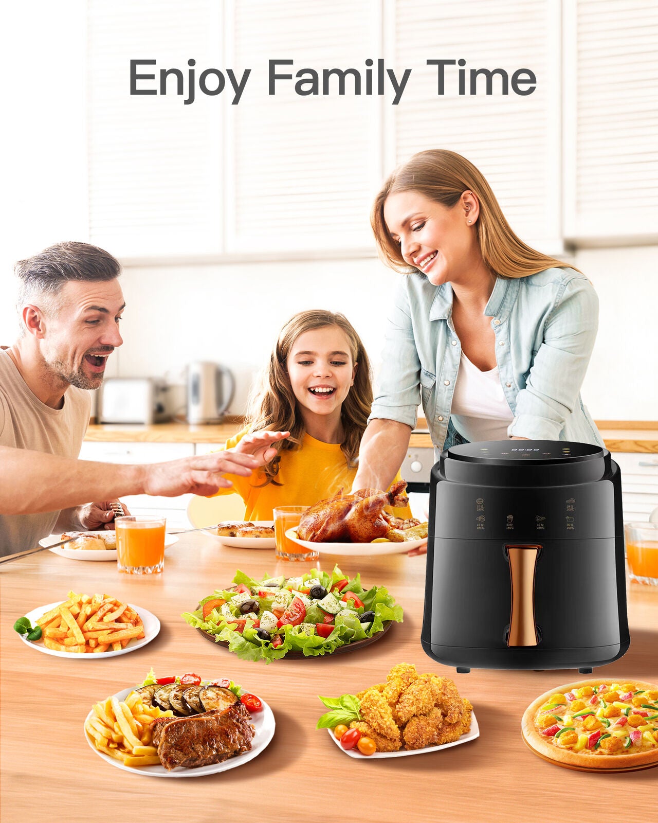 Silver Crest 8L Smart Air Fryer With Digital Touch + FREE Silicone Liner