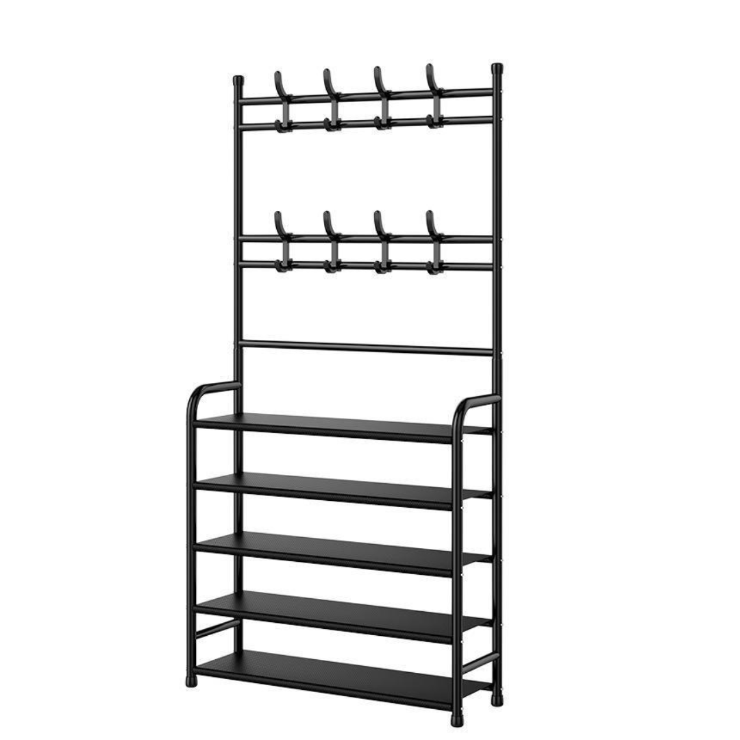 Nudekor - 5 Tier Heavy Duty Multipurose Storage Rack - Black