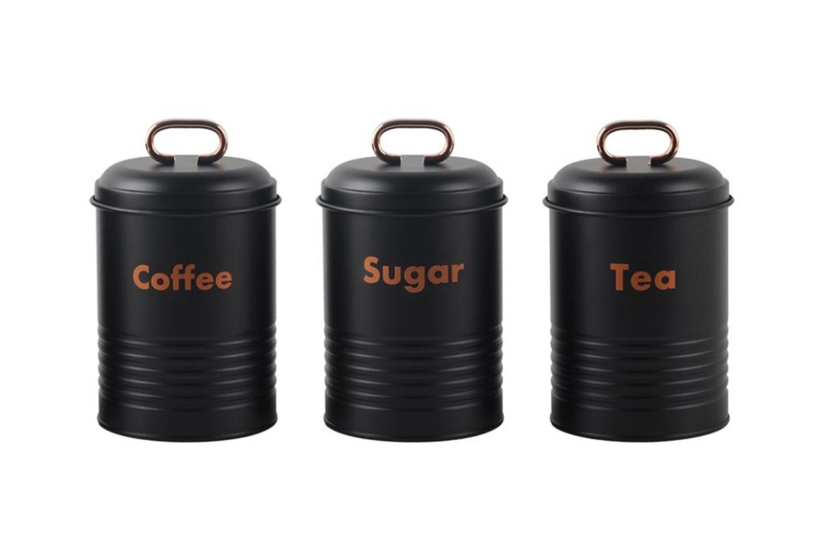 Homepro - 4pc Retro Bread Bin Canister Set