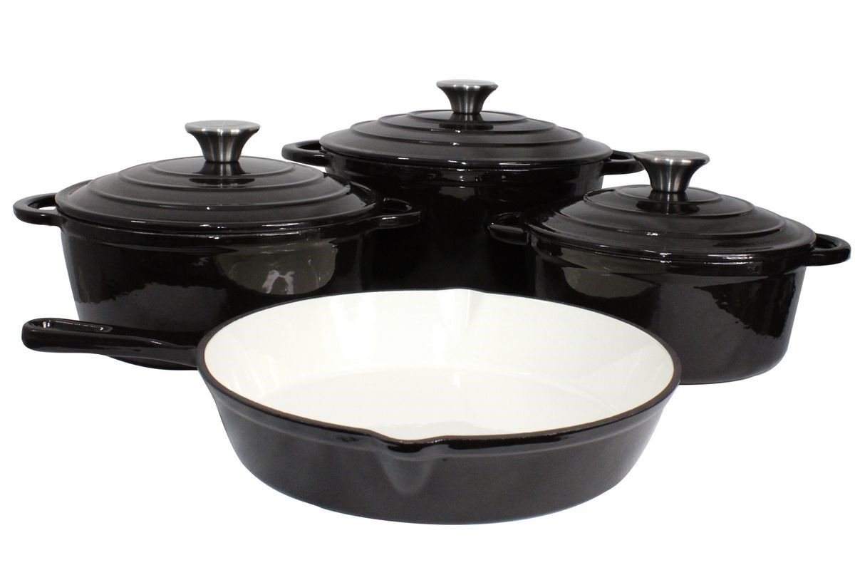 Homepro - 7 Piece Cast-iron Pot Set