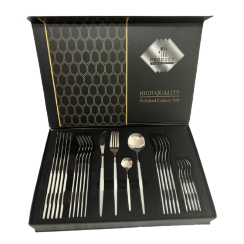 HomePro - 24 Piece Stainless Steel Cutlery Set