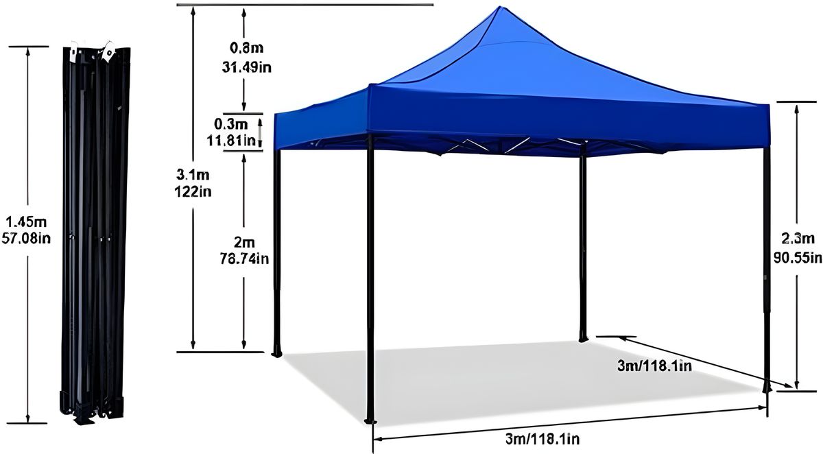 Shayd - 3m Pop Up Gazebo